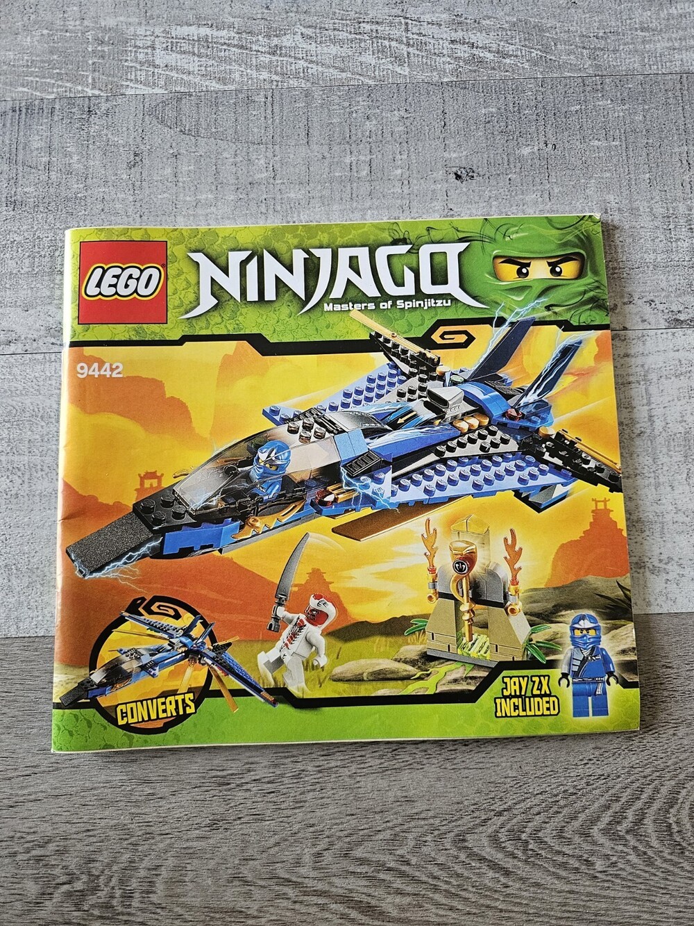 Lego NINJAGO Instruction Manual Only #9442 Jay's Storm Fighter